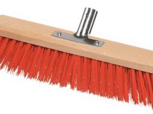 Besen Elaston L.600mm m.Metallstielhalter Flachholz