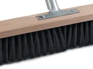 Saalbesen Qualitätsmischung L.500mm m.Metallstielhalter Flachholz