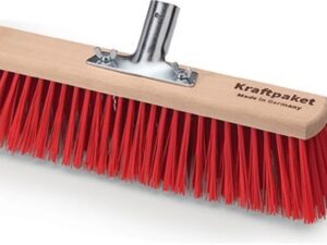 Besen Elaston L.400mm m.Metallstielhalter Flachholz Stielhalter-D.28mm