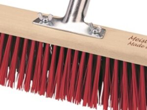 Besen Elaston L.600mm m.Metallstielhalter Flachholz Stielhalter-D.28mm