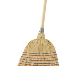 Reisstrohbesen Reisstroh L.1400mm m.Zierspirale