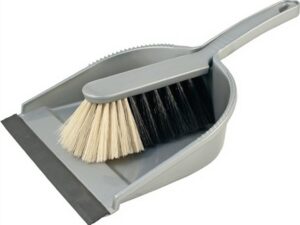 Kehrgarnitur Handfeger u.Kehrschaufel silber