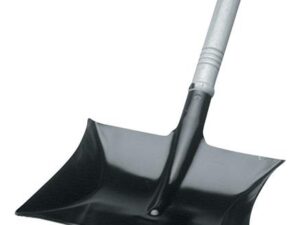 Kehrschaufel m.Holzgriff Kappe/Ring MET schwarz lack.Blatt-L.220xBlatt-B.230mm