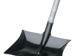 Kehrschaufel m.Holzgriff Kappe/Ring MET schwarz lack.Blatt-L.220xBlatt-B.230mm