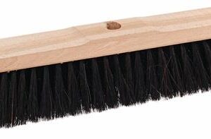 Saalbesen Rosshaar L.400mm m.Stielloch Sattelholz