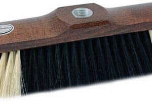 Haushaltsbesen Rosshaarmischung L.280mm braun lack.m.Gew.