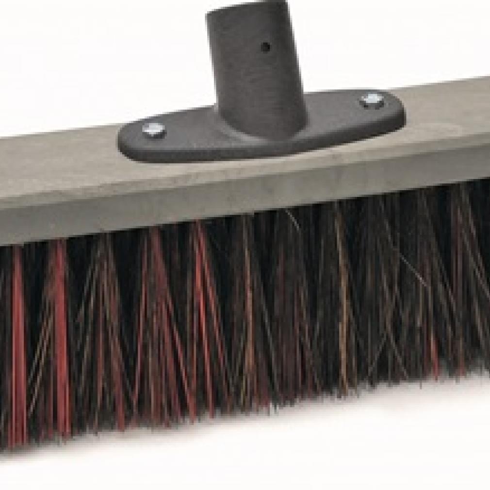 Besen Arenga/Elaston L.400mm m.Kunststoffstielhalter Kunststoffkörper