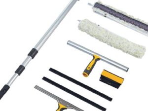 Fensterreinigungsset 8 tlg.B.350mm m.Alustiel Wischer Einwascher VERMOP
