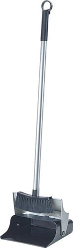 Kehrset Alu-Stiel m.Klappschaufel u.Besen schwarz/silber