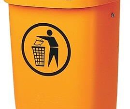 Abfallbehälter H650xB395xT250mm 50l orange SULO