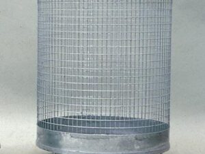 Abfallkorb H600xD400mm 75l Drahtgitter verz.m.4 Füßen