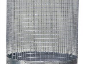 Abfallkorb H600xD500mm 118l Drahtgitter verz.m.4 Füßen