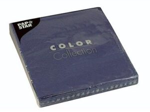 PAPSTAR Serviette 12431 33x33cm 3lagig dunkelblau 20 St./Pack.