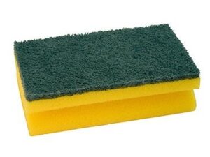 Schwamm 15x9cm Griffleiste gelb/grün