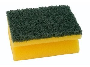 Schwamm 7x9,5x4cm Griffleiste gelb/grün