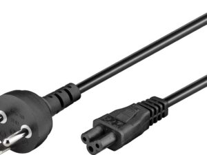 Netzanschlusskabel Dänemark, 2 m, Schwarz, (3*0,75 mm²)- VPE: 1