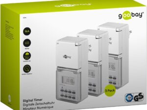 3er-Set, Digitale Zeitschaltuhr IP44- VPE: 1