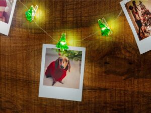 10er LED-Fotoclips-Lichterkette Tannenbaum- VPE: 1