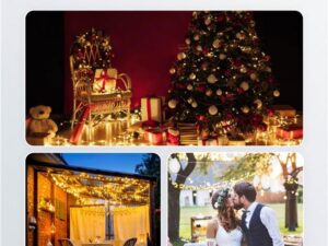 400 LED-Baummantel mit Ring, 16x 1,5 m- VPE: 1