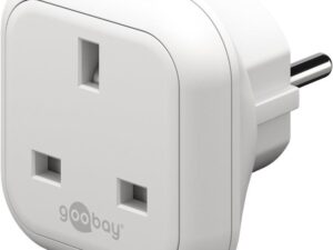 Reiseadapter UK auf Europa, weiß- VPE: 1