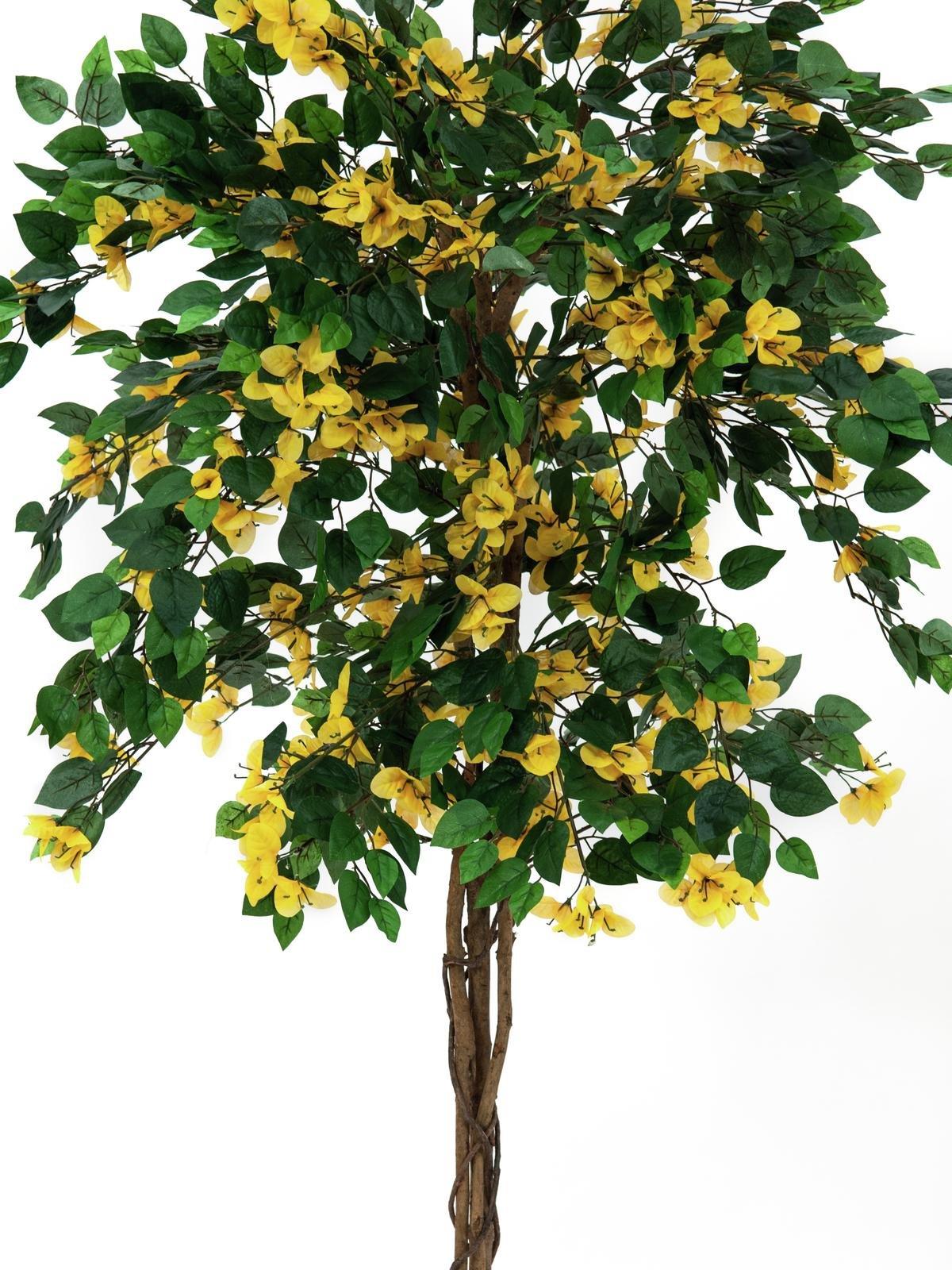 EUROPALMS Bougainvillea, Kunstpflanze, gelb, 150cm