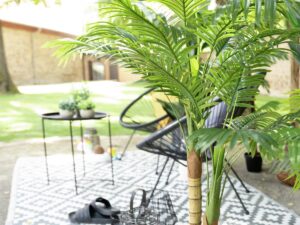 EUROPALMS Areca Palme, 2-stämmig,  Kunstpflanze, 120cm