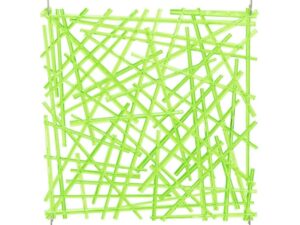 EUROPALMS Raumteiler Rod grün 4x, 1Stück