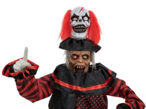 EUROPALMS Halloween Figur Pop-Up Clown, animiert, 180cm