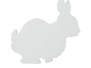 EUROPALMS Silhouette Hase, weiß, 56cm