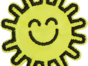 Sonne mit Gesicht gelb