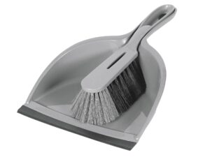 RIVAL Kehrgarnitur Recyclingkunststoff Polymexfaser grau 22x33cm