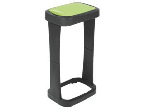 RIVAL Müllsackständer mit Schwingklappe anthrazit/grün 73x40x30cm- VPE:2