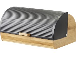ZELLER PRESENT Brotkasten Bamboo/Metall 39x27x19cm