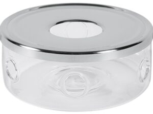 Bredemeijer Teewärmer Glas mit Edelstahlplatte