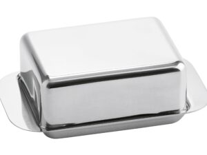 Butterdose für 125g Butter 12,5x7,5x4,5cm Edelstahl