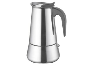 Espressokocher 10 Tassen Edelstahl