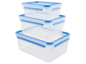 EMSA Frischhaltedosenset Clip & Close 1,0l/2,3l/3,7l 3teilig blau