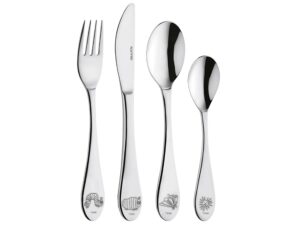 GEDA Kinder-Besteckset 'Raupe Nimmersatt' Kinder-Besteckset, 4-teilig
