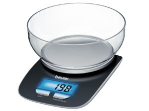 beurer Küchenwaage KS25 704.15 inkl. 2 x 1,5 Volt Batterie AAA
