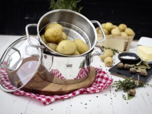 ELO Biodünster 'Citrin' Topf, Dünstaufsatz, Deckel