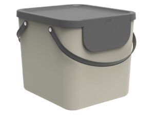 ROTHO Abfallbehälter 'Albula' Behälter, Deckel, 6 Aufkleber