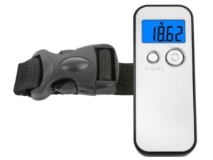 TFA-DOSTMANN Kofferwaage 50.3000.54 LCD Anzeige silber inkl.: 1 x 3V CR2032 Batterie