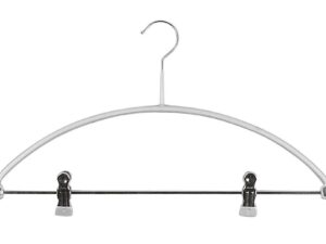 MAWA Kombi-Bügel Economic mit Steg Metall mit 2 Clipse 42cm silber