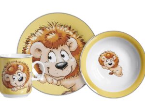 RITZENHOFF & BREKER Kindergeschirr 'Happy Zoo Löwe' 3 Teile