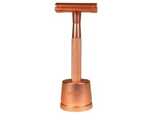 PANDOO Rasierhobel 1 Rasierhobel inkl. Halterung & 10 Rasierklingen