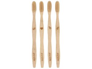 PANDOO Zahnbürsten 4er Pack 4 Zahnbürsten