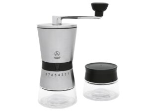 LEOPOLD Geschenkset Kaffeemühle 'Bologna' Kaffeemühle, Vorratsglas