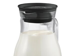 APS Glas Karaffe 'Old Fashioned' 1 Karaffe mit Deckel und Auffangsieb für Kerne oder Eis