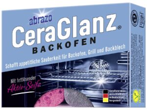ABRAZO Schwamm 'CeraGlanz Backofen' 2er Pack Edelstahlwoll-Pad, Schwamm