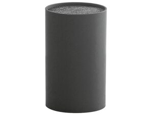 ZELLER PRESENT Messerblock Kunststoff mit Borsteneinsatz 18cm Ø11cm schwarz